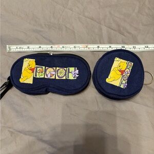 Disney Winnie the Pooh Zipper Pouch Set – Vintage Pooh Coin Purse & Mini Case